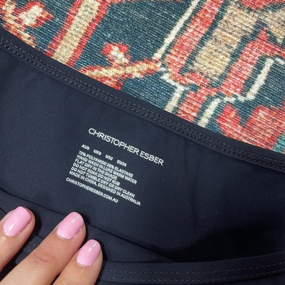 NWOT Christopher Esber Low Mini Brief Bikini Bottom in Black AUS 6/ US 2 - Picture 5 of 7